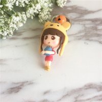 时尚创意可爱卡通立体造型情侣钥匙扣小挂件钥匙圈