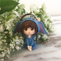 时尚创意可爱卡通立体造型情侣钥匙扣小挂件钥匙圈