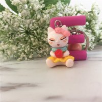 时尚创意可爱卡通立体造型情侣钥匙扣小挂件钥匙圈