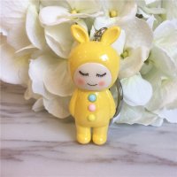 时尚创意可爱卡通立体造型情侣钥匙扣小挂件钥匙圈