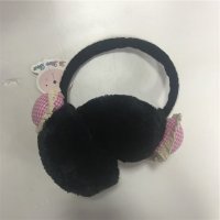 黑色毛毛可爱蝴蝶结耳罩