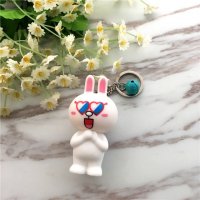 时尚创意可爱卡通立体造型情侣钥匙扣小挂件钥匙圈