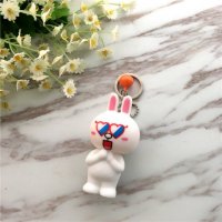 时尚创意可爱卡通立体造型情侣钥匙扣小挂件钥匙圈