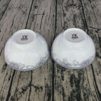 得意陶瓷 釉中高档骨瓷 心归淡雅 4.5寸元素碗