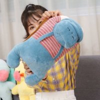 双插手毛绒玩具卡通充电热水袋 安全防爆自动断电