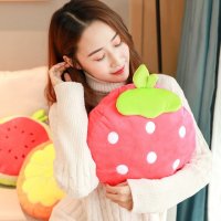 毛绒大水果电暖宝充电热水袋 安全防爆自动断电