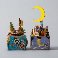 益智创意木制DIY八音盒音乐盒AM305