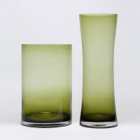 明绿透明手工口吹玻璃花瓶落地 欧式创意客厅家居摆件装饰品礼物1289-GN
