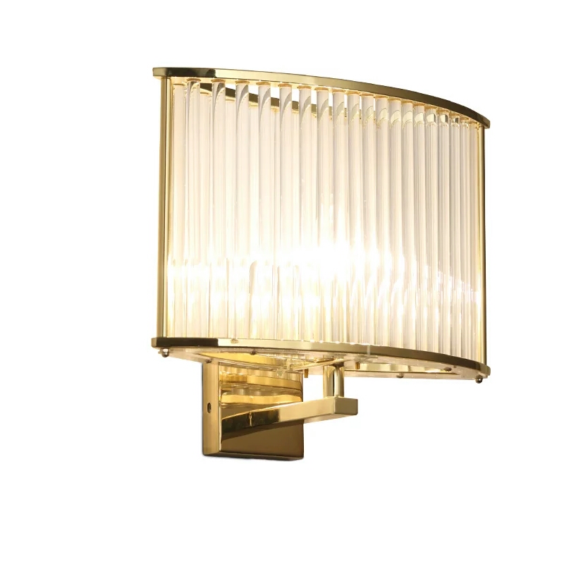 B-428金色铁艺+玻璃棒壁灯创意个性壁灯2
