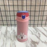不锈钢创意可爱卡通吸管杯