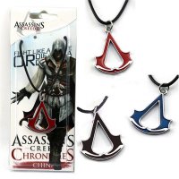 刺客信条标志男士双刀彩色吊坠项链游戏动漫周边Assassin's Creed