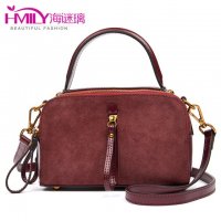 海谜璃（HMILY）新款优质牛皮女士时尚手提包迷你复古小方包潮流百搭单肩斜挎包 H7000