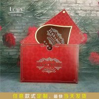 西式高档请柬定制 婚庆结婚邀请函 镂空蝴蝶结请帖 商务贺卡喜帖