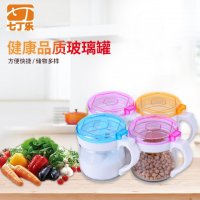 厂家厨房用品 玻璃油壶调味罐套装 调味瓶控油壶四件套