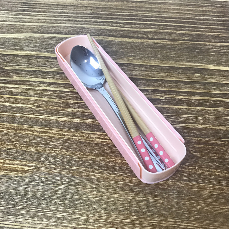 便携餐具套装不锈钢勺子筷子1