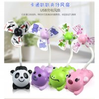 可充电宿舍床头书桌卡通趴趴夹子风扇 婴儿推车USB迷你风扇