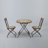 厚釉太阳花桌子 椅子（不含税）