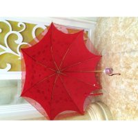 高档刺绣蕾丝新娘雨伞