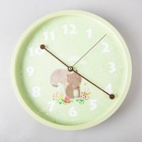 绿色 ABS 田园创意座钟台钟 QA1209