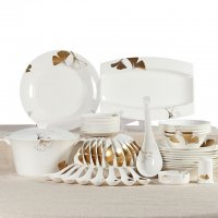 银杏之约 50头套装骨质瓷餐具