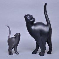 英式简约高傲的猫树脂摆件家居摆件高傲的猫02017、02028
