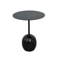 LY-7010B黑色   ，40cmX50cm ，大理石+铁艺， 个性家居别墅店面橱窗现代轻奢桌子