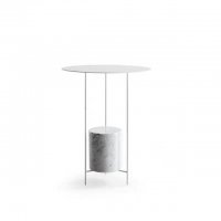LY-7015A白色  ，40cmX55cm，大理石+铁艺， 个性家居别墅店面橱窗现代轻奢桌子