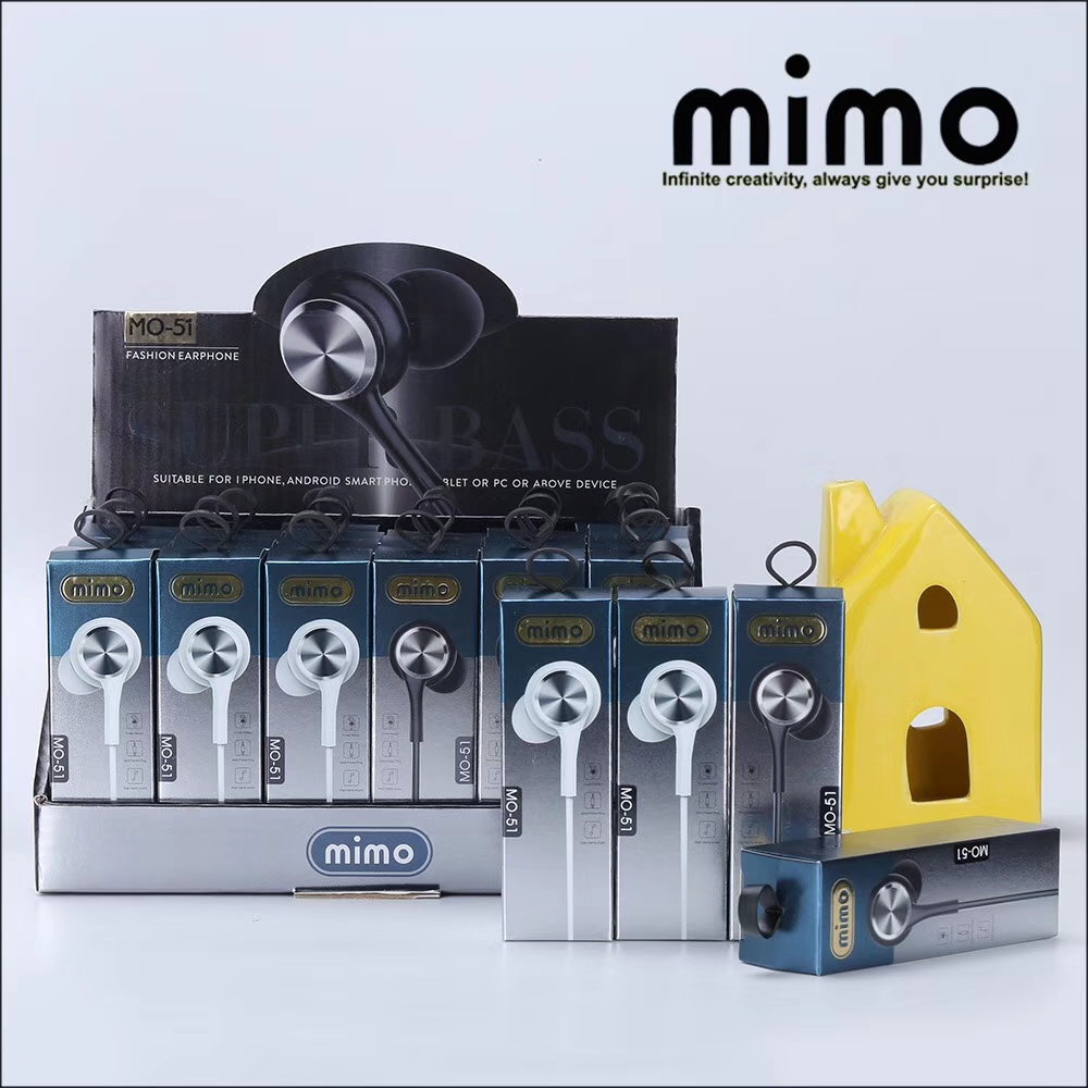 【米陌MO潮牌系列】⚡MO-51展示盒语音耳机 ⚡️ 高弹TPE线材，3D立体声音质 ，一盒24个