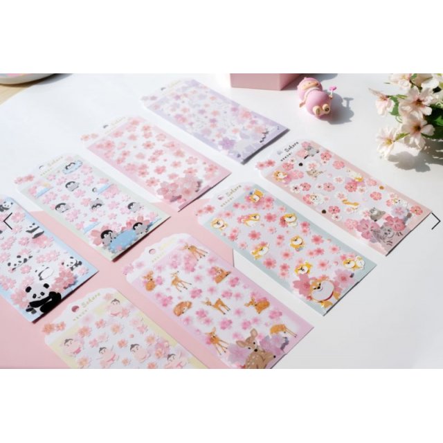 NEKONI Original Design Sakura planar stickers