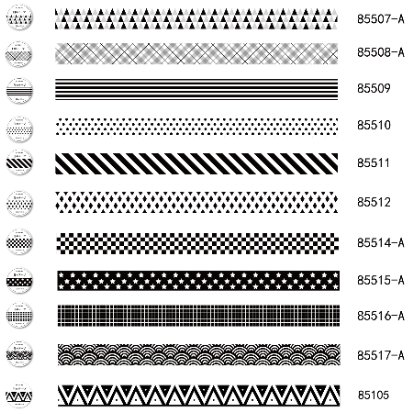 NEKONI Original Design Basic pattern washi tapes