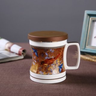 茶隔老板杯-爱丁堡 高档骨瓷杯子（可定制） DY77