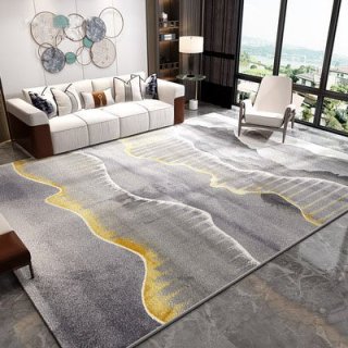 （艺辰地毯）新中式地毯客厅简约现代轻奢沙发茶几毯卧室