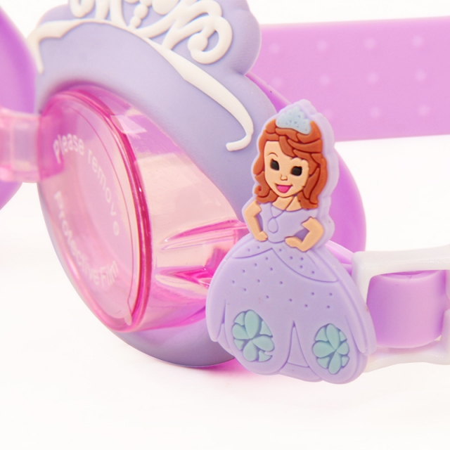 小公主苏菲亚儿童泳镜耳塞套装 宝宝防水防雾游泳眼镜