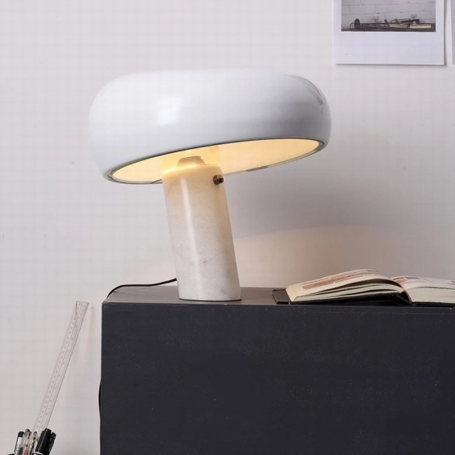 后现代黑白蘑菇形设计师客厅卧室书房样板简约工作学习台灯