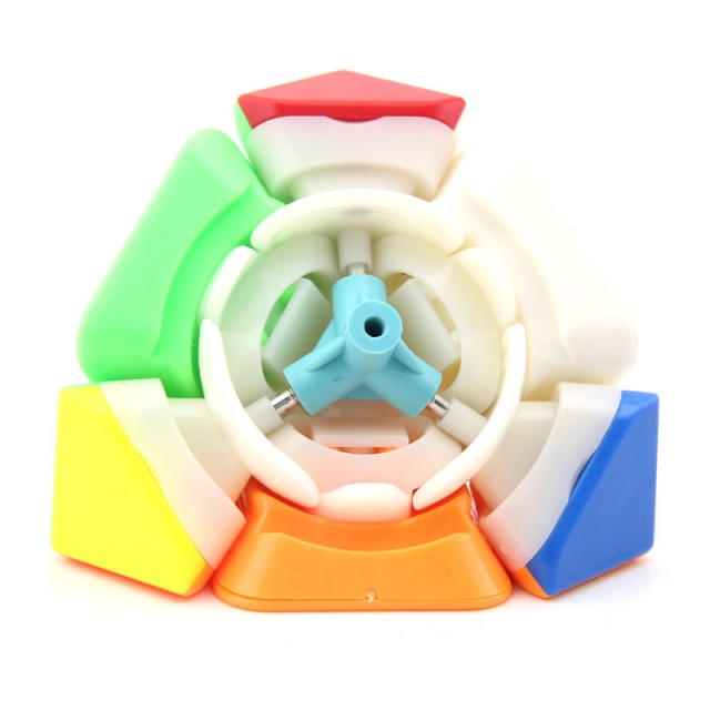 魔域文化傲焱M磁力版斜转魔方半亮六色 益智儿童减压智力玩具
