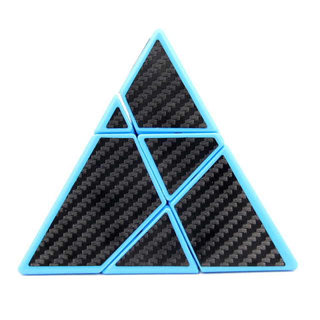 三阶鬼魔金字塔魔方 创意碳纤维三角变形异形金字塔 益智玩具魔方