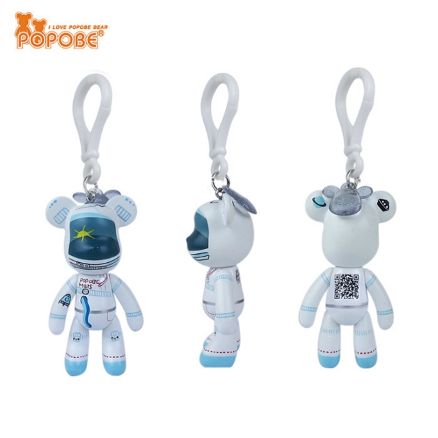 POPOBE正版暴力熊 3寸钥匙扣 太空人 航空员 纪念品 装饰包包