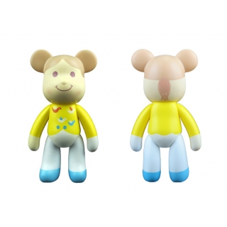 POPOBE正版暴力熊 3寸盒装 和平 PVC 卡通 装饰 Q版 摆件 动漫