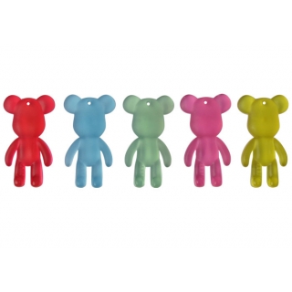 POPOBE正版暴力熊 3寸户外配饰钥匙扣 黑色 驱蚊 高尔夫配件挂件