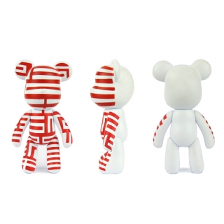 POPOBE正版暴力熊 3寸盒装 坚韧红 PVC 卡通 装饰 Q版 摆件 动漫