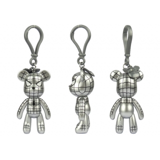 POPOBE正版暴力熊 3寸钥匙扣 U13银 PVC 卡通 创意 Q版 挂饰 动漫