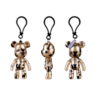 POPOBE正版暴力熊 3寸钥匙扣 和平金 PVC卡通 创意 Q版 挂饰 动漫