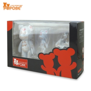 POPOBE正版暴力熊 3款混装 情侣1 超值 随意 组合 创意 礼品 摆件
