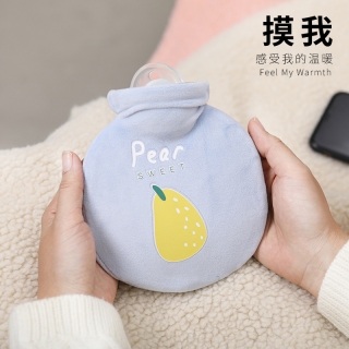 小清新迷你水果布套注水热水袋厂家直销灌水pvc暖手宝礼品定制