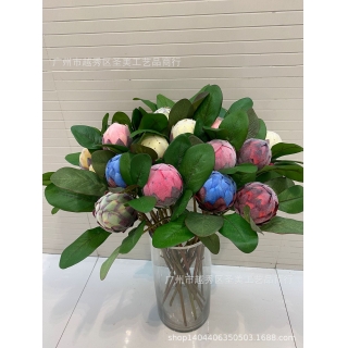 仿真帝王花 圆蕾小帝皇花婚庆布景路引摆件 摄影道具假花批发厂家