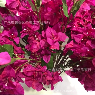 仿真三角玫花枝梅花树叶勒杜鹃花婚庆花婚礼拱门插花 厂家批发