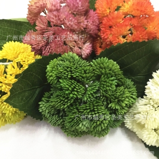 手感较菜花多肉植物仿真花批发家居装饰花插花小盆景配花米兰果