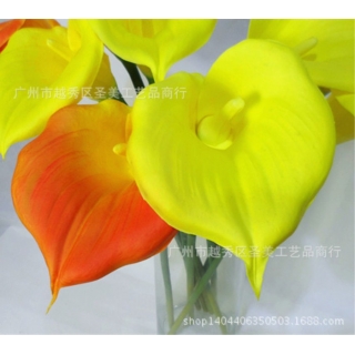 PU花手感大号PU马蹄莲 仿真花批发外贸 厂家直销 插花用品批发