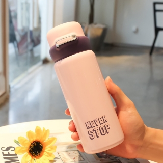 新款不锈钢保温杯 可爱304真空弹跳杯情侣小清新保温水杯现货批发