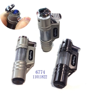 6774 金属双头直冲防风打火机时尚打火机携带打火机